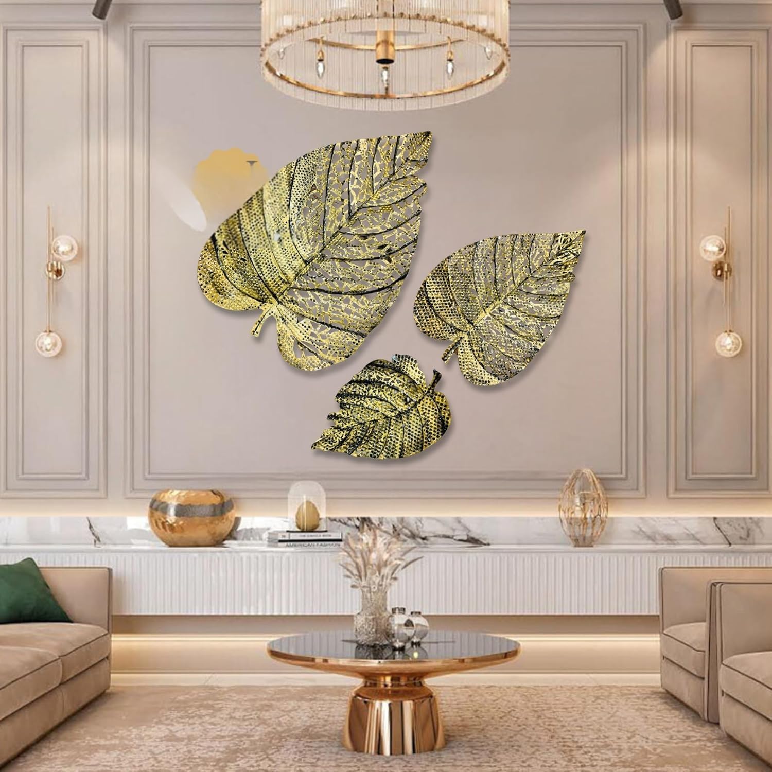 Brass Leaf Wall Hanging