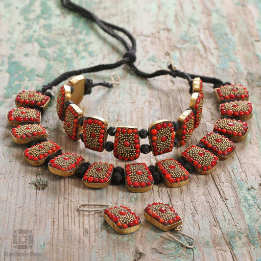 Handmade Fabric Necklace