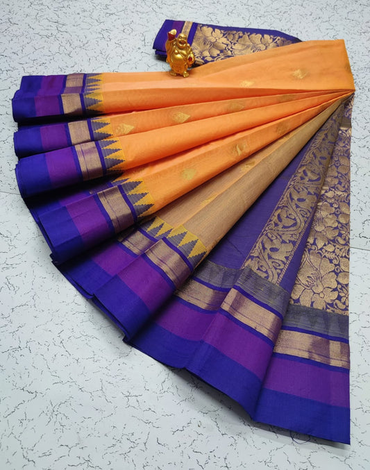 Kovai Kora Silk Cotton Saree