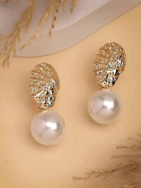 Delicate Pearl Drop Earrings