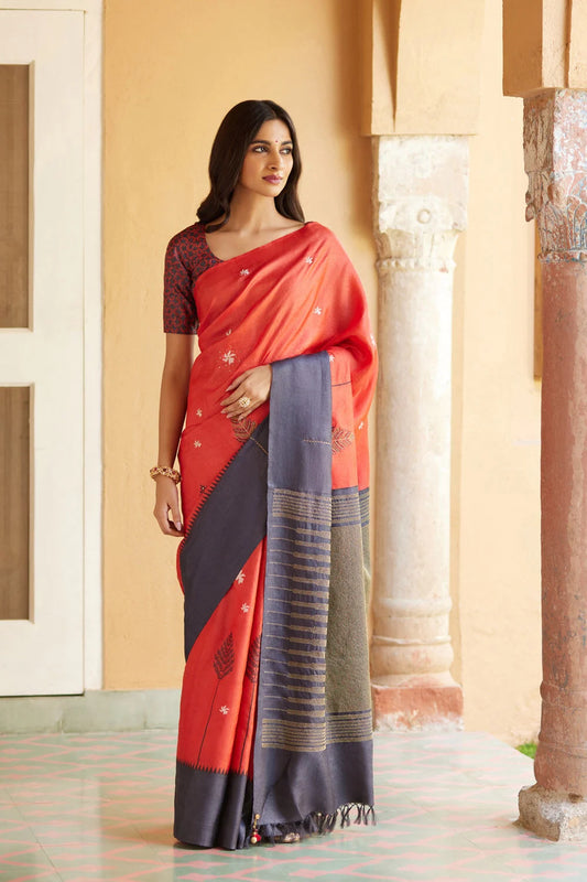 Pure Tussar Silk Saree