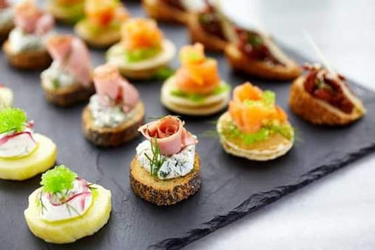 a plated appetizer