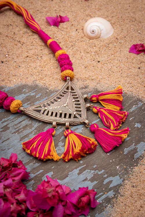 Dokra Gold-Toned Necklace Set