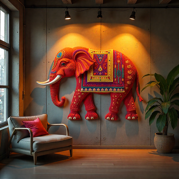 Elephant Flower Rangoli Lip...