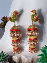 Terracotta Hand-Painted Jhumkas
