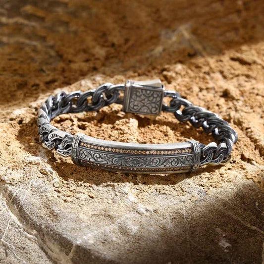 Handcrafted Silver Chain Bracelet