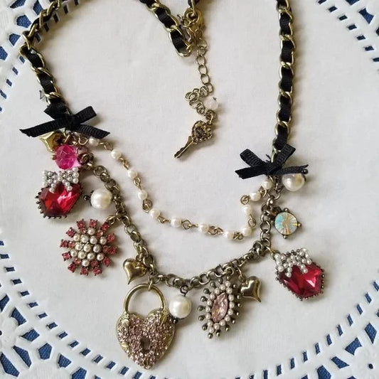 Layered Boho Charm Necklace