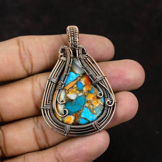 Custom Wire-Wrapped Pendant Necklace